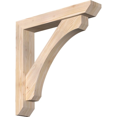 Legacy Slat Smooth Bracket W/ Offset Brace, Douglas Fir, 5 1/2W X 32D X 32H